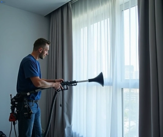Professional curtain stain removal process equipment Fresho Curtain Cleaning eveleigh-nsw